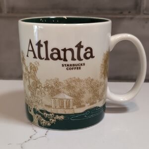 Starbucks Atlanta Mug - Green, White, and Brown